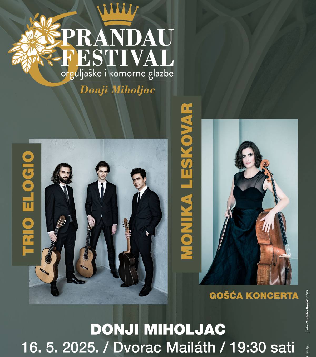 Program otvaranja 6. PRANDAU FESTIVALA – Donji Miholjac, 16. svibnja 2025., dvorac Mailáth